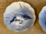 2gab Porcelāna šķīvji ar roku gleznotu medību putnu — Tressemanes & Vogt, Limoges, Francija, ap 1882.–1919. gads, neliela izmēra (5806) - Image 5