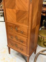 Haute commode - Secrétaire, avec tiroirs et plateau de travail rabattable (5467) – Image 10