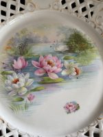 Antīks porcelāna kūku šķīvis ar gulbjiem — Austro-Ungārijas impērija (Antique Porcelain Cake Stand) (6866) - Image 6