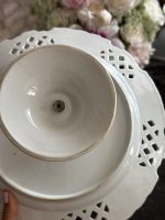 Antīks porcelāna kūku šķīvis ar gulbjiem — Austro-Ungārijas impērija (Antique Porcelain Cake Stand) (6866) - Image 12