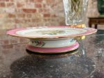 porcelāna kūku šķīvis ar zelta krāsas iniciāļiem un ziedu motīvu, neliela izmēra (7265) - Image 7