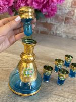 murano stikla komplekts - neliela izmēra karafe ar 6gab mazām glāzītēm (5747) - Image 4