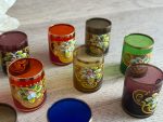 Maza Izmēra, Liķiera/Šņabja Glāzes, Dažādās Krāsās ar Ziedu Motīviem, 11gab (5542) - Image 10