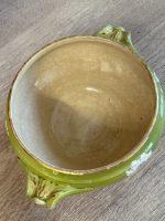 Fajansa Terīne zaļā krāsā ar vāku, vidēja izmēra (5750) - Image 9