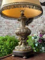 Ļoti Liela Izmēra Galda Lampa, Metāla, Smaga (3648) - Image 2