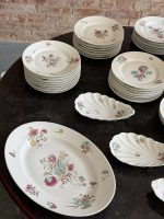 Porcelāna pusdienu servīze ar ziediem — "HACHE, JULLIEN & Cie, VIERZON, PARIS", 1878 MEDE D'OR PARIS - zelta medaļa pasaules izstādē (Antique Porcelain Dinner Service) (6895) - Image 4