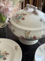 Porcelāna pusdienu servīze ar ziediem — "HACHE, JULLIEN & Cie, VIERZON, PARIS", 1878 MEDE D'OR PARIS - zelta medaļa pasaules izstādē (Antique Porcelain Dinner Service) (6895) - Image 12