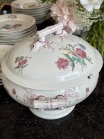 Porcelāna pusdienu servīze ar ziediem — "HACHE, JULLIEN & Cie, VIERZON, PARIS", 1878 MEDE D'OR PARIS - zelta medaļa pasaules izstādē (Antique Porcelain Dinner Service) (6895) - Image 15