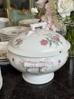 Porcelāna pusdienu servīze ar ziediem — "HACHE, JULLIEN & Cie, VIERZON, PARIS", 1878 MEDE D'OR PARIS - zelta medaļa pasaules izstādē (Antique Porcelain Dinner Service) (6895) - Image 16