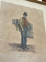 Zīmējums, zelta krāsas rāmī ar stiklu, vidēji maza izmēra (3305) - Image 3