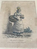 Zīmējums, zelta krāsas rāmī ar stiklu, vidēji maza izmēra (3306) - Image 5