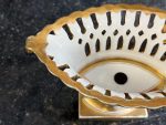 porcelāna vāze tumši zaļā/zelta krāsā, vidēja izmēra (7287) - Image 12