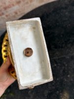 porcelāna vāze tumši zaļā/zelta krāsā, vidēja izmēra (7287) - Image 14