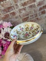 Napoleona III laikmeta porcelāna salātu bļoda ar karoti (5828) - Image 7