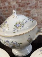 Silēzijas porcelāna pusdienu servīze ar meža ziedu motīvu — Historisms (6856) – Bild 14