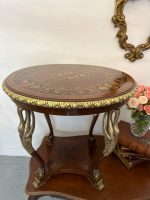 Galds ar Inkrustācijas Virsmu un Gulbju Figūru Detalizāciju, Vidēja Izmēra (4614) - Image 9
