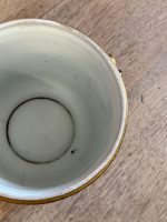 porcelāna kašpo, tumši zilā krāsā ar ziedu motīviem, neliela izmēra (5794) - Image 14