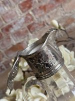 Eleganta stikla vīna karafe ar reljefu sudrabotu vāciņu — historisma stilā, (Elegant Glass Claret Jug with Silver-Plated Mount — Historism Style) (5652) - Image 10