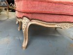 Atpūtas krēsls ar pufu — Luija XV stilā (French Louis XV Style Bergère Armchair with Ottoman) (4617) - Image 8