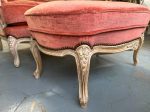 Atpūtas krēsls ar pufu — Luija XV stilā (French Louis XV Style Bergère Armchair with Ottoman) (4617) - Image 9