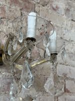 bra sienas lampa 3 spuldzēm ar lieliem, smagiem kristāliem, vidēja izmēra (6765) - Image 23