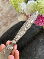 Kage spade med iris og blomstermotiv (7195) - Billede 6