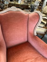 Atpūtas krēsls ar pufu — Luija XV stilā (French Louis XV Style Bergère Armchair with Ottoman) (4617) - Image 18