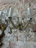 bra sienas lampa 3 spuldzēm ar lieliem, smagiem kristāliem, vidēja izmēra (6765) - Image 7