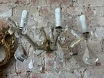 bra sienas lampa 3 spuldzēm ar lieliem, smagiem kristāliem, vidēja izmēra (6765) - Image 12