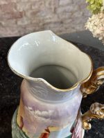 porcelāna krūka pasteļtoņos ar zelta krāsas detalizāciju, liela izmēra (7193) - Image 12