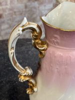 porcelāna krūka pasteļtoņos ar zelta krāsas detalizāciju, liela izmēra (7193) - Image 13