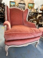 Atpūtas krēsls ar pufu — Luija XV stilā (French Louis XV Style Bergère Armchair with Ottoman) (4617) - Image 17