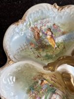 porcelāna trio trauks pasteļtoņos ar zelta krāsas akcentiem, vidēja izmēra (7285) - Image 9
