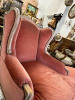Atpūtas krēsls ar pufu — Luija XV stilā (French Louis XV Style Bergère Armchair with Ottoman) (4617) - Image 14