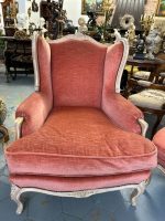 Atpūtas krēsls ar pufu — Luija XV stilā (French Louis XV Style Bergère Armchair with Ottoman) (4617) - Image 12