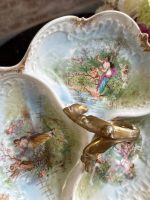 porcelāna trio trauks pasteļtoņos ar zelta krāsas akcentiem, vidēja izmēra (7285) - Image 4