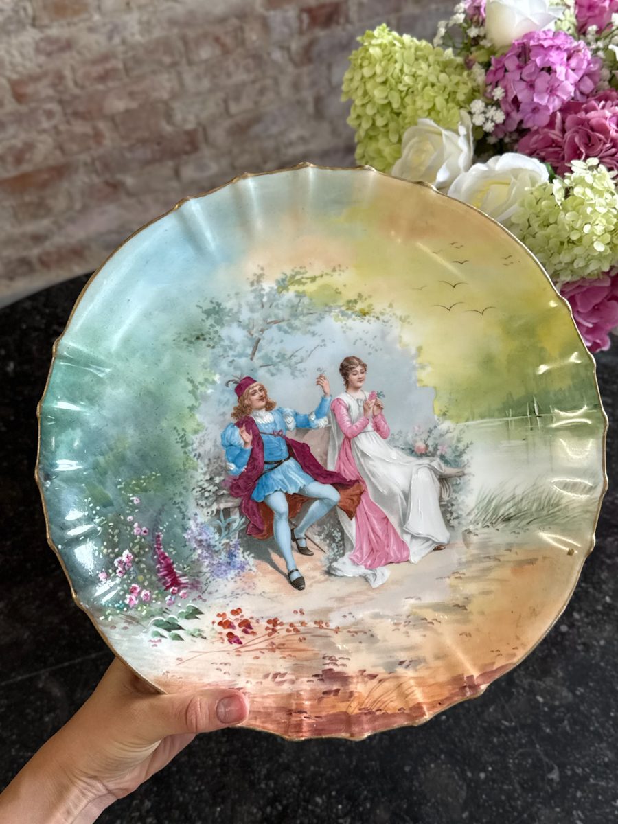 “Limoge” porcelāna šķīvis, vidēji liela izmēra (7194) - Image 1