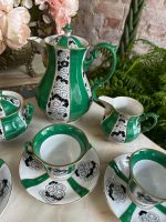 Ekskluzīvs Porcelāna Kafijas un Tējas Servīzes Komplekts 3 Personām (art deco porcelain tea and coffee service) — Art Deco stilā, (4904) - Image 4