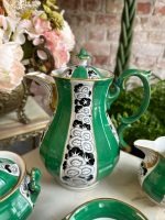Ekskluzīvs Porcelāna Kafijas un Tējas Servīzes Komplekts 3 Personām (art deco porcelain tea and coffee service) — Art Deco stilā, (4904) - Image 14