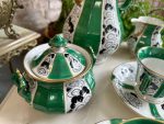 Ekskluzīvs Porcelāna Kafijas un Tējas Servīzes Komplekts 3 Personām (art deco porcelain tea and coffee service) — Art Deco stilā, (4904) - Image 18