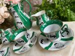 Ekskluzīvs Porcelāna Kafijas un Tējas Servīzes Komplekts 3 Personām (art deco porcelain tea and coffee service) — Art Deco stilā, (4904) - Image 6