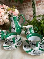 Ekskluzīvs Porcelāna Kafijas un Tējas Servīzes Komplekts 3 Personām (art deco porcelain tea and coffee service) — Art Deco stilā, (4904) - Image 5