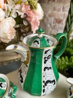 Ekskluzīvs Porcelāna Kafijas un Tējas Servīzes Komplekts 3 Personām (art deco porcelain tea and coffee service) — Art Deco stilā, (4904) - Image 16