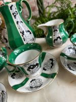 Ekskluzīvs Porcelāna Kafijas un Tējas Servīzes Komplekts 3 Personām (art deco porcelain tea and coffee service) — Art Deco stilā, (4904) - Image 12