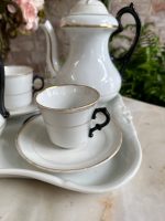 Porcelāna Kafijas un Tējas Servīzes Komplekts ar Paplāti 2 Personām (art deco porcelain tea service for two) — Art Deco stilā, (4897) - Image 3