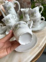 Antīka porcelāna tējas un kafijas servīze 8 personām ar ceriņu dekoru (Antique Porcelain Tea & Coffee Service for 8 Persons) (4895) - Image 12