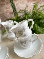 Antīka porcelāna tējas un kafijas servīze 8 personām ar ceriņu dekoru (Antique Porcelain Tea & Coffee Service for 8 Persons) (4895) - Image 9