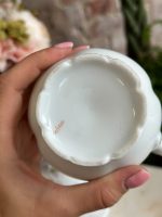 Antīka porcelāna tējas un kafijas servīze 8 personām ar ceriņu dekoru (Antique Porcelain Tea & Coffee Service for 8 Persons) (4895) - Image 14