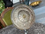 Vēsturisks gravēts bronzas kauss ar vāku — dāvinājums ugunsdzēsēju brigādei (antique bronze tankard) (6840) - Image 27