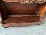 Grezns franču valrieksta šķīvju plaukts vaisselier — Luija XV stilā, Francija, 19. gs. (antique french wall plate rack) (3688) - Image 16